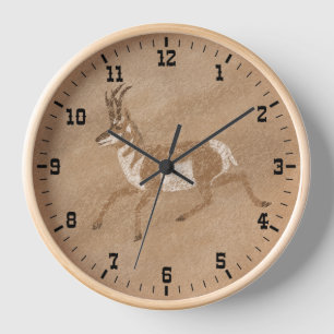 Reloj Berrendo de Pronghorn del Suroeste enmarcado