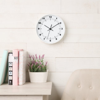 Reloj ¡BESTSELLER! Reloj, marco redondo de madera blanca