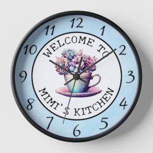 Reloj Bienvenida personalizada a la cocina de Mimi
