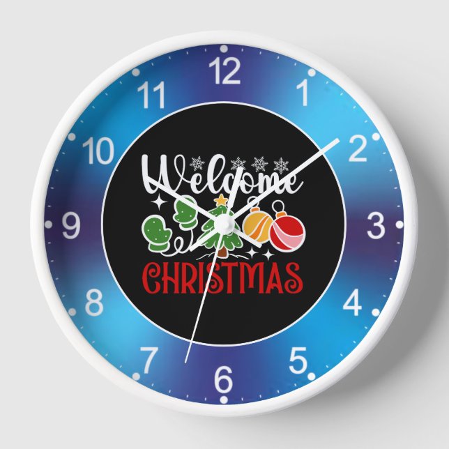 Reloj Bienvenido Navidad (Anverso)