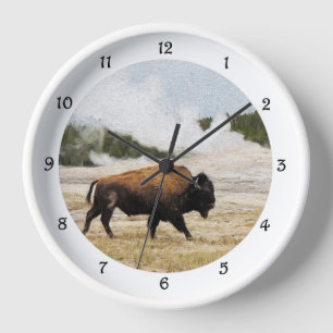 Reloj Bison and Old Faith Wall Clock