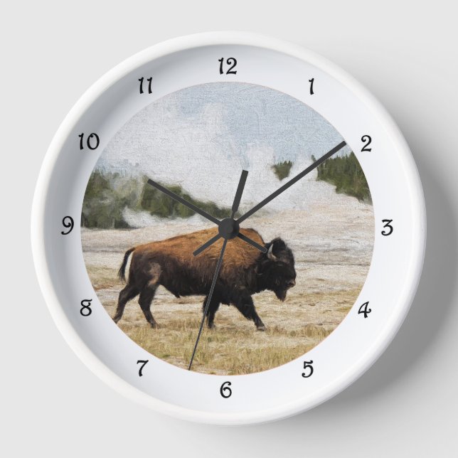 Reloj Bison and Old Faith Wall Clock (Anverso)