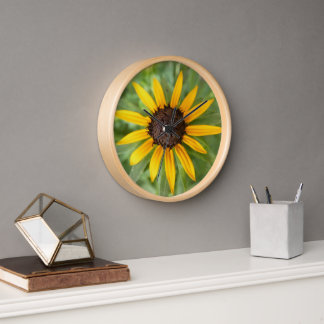 Reloj Black Eyed Susan Flower Photo Wall Clock