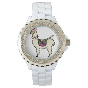 Reloj blanco de la llama de la pulsera