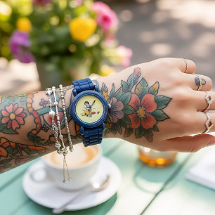 Reloj blanco de nieve