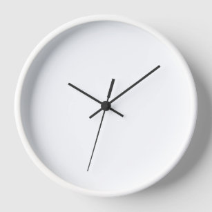 Reloj blanco minimalista llano simple