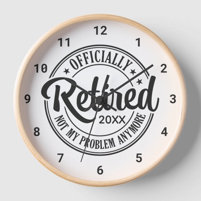 Reloj Blanco y negro oficialmente retirado (Anverso)