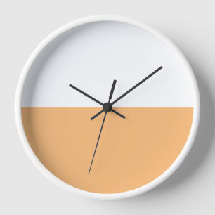 Reloj Bloque de color blanco Naranja de color de la Moda