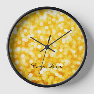 Reloj Bokeh de oro moderno