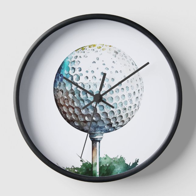 Reloj bola de golf Wall Clock (Anverso)