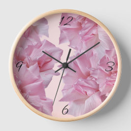 Reloj Bonito rosa rosa pétalo floral simple bonito moder