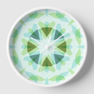 Reloj Bonito Verde Fresco Estrella Azul Decoración Dopam