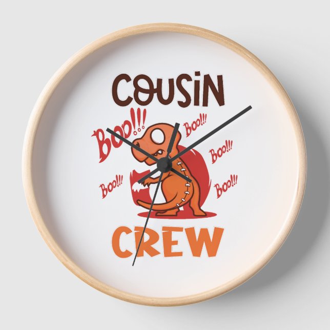 Reloj Boo Cousin Crew Halloween Dinosaur Spookone Costum (Anverso)