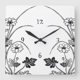 Reloj botánico de Art Nouveau