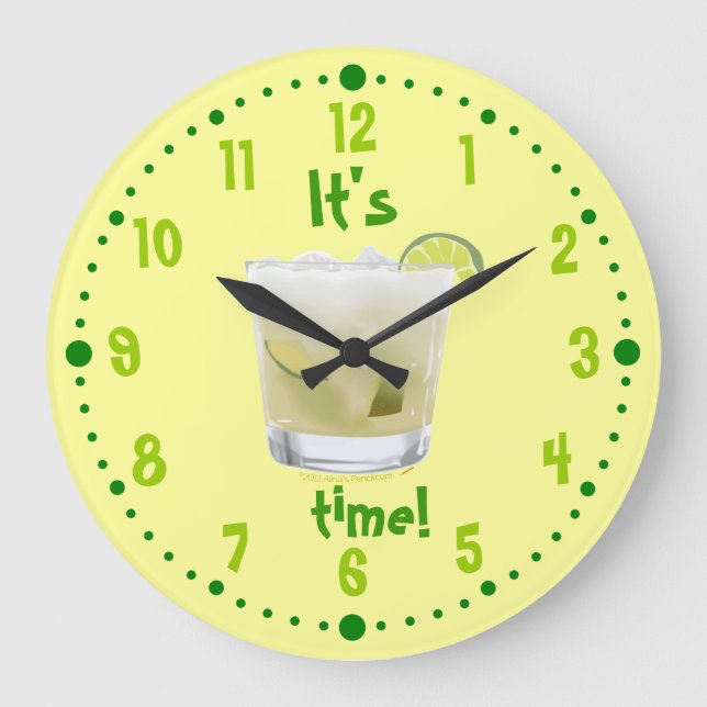 Reloj brasileño de Coctail del ron de Caipirinha (Anverso)