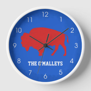 Reloj Búfalo Grunge Acongojado Azul Rojo Nueva York 716