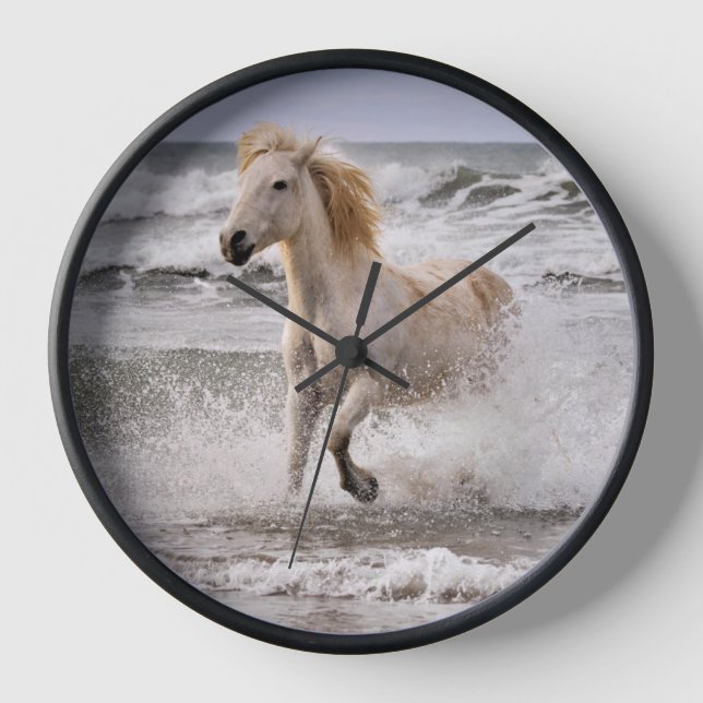 Reloj Caballo Camargue saliendo del oleaje (Anverso)
