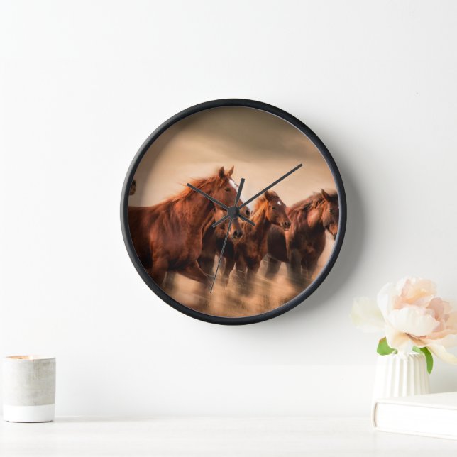 Reloj Caballos corriendo (Hogar)
