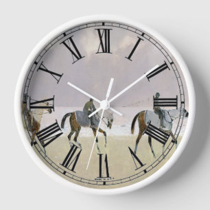 Reloj Caballos en la playa 1892