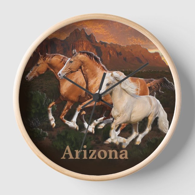 Reloj Caballos salvajes de Arizona (Anverso)