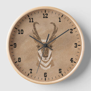 Reloj Cabeza de Antelope del Suroeste de Pronghorn enmar
