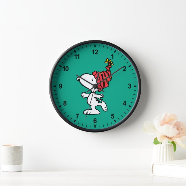 Reloj Cacahuetes | Capa de Beanie de Invierno Snoopy (Hogar)