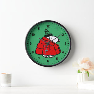 Reloj Cacahuetes Chaqueta Snoopy Red Puffer