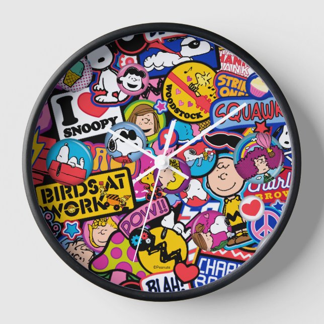 Reloj Cacahuetes | Patrón de parches de mixtape (Anverso)