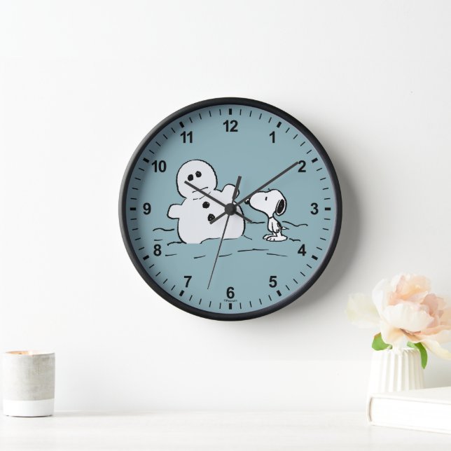 Reloj Cacahuetes | Snoopy Construye Un Hombre De Nieve (Hogar)