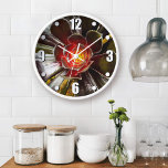 Reloj Cactus naranja negro audaz suculento foto moderna<br><div class="desc">Los caciques prosperan en las condiciones más difíciles del desierto. Sueño con los días soleados y el ambiente tranquilo de un jardín de verano cuando mire la hora en este impresionante reloj de pared fotográfico. Tu elección de una cara de reloj redonda o cuadrada. ¡Hace un gran regalo de bienvenida!...</div>