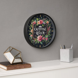 Reloj Café Coffeecore Clock Memes Barista Chalkboard