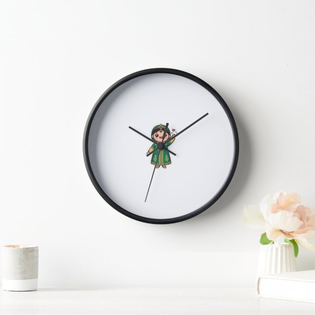 Reloj Caftán marroquí Kawaii lindo vestido verde tradici (Hogar)