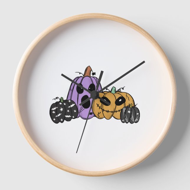 Reloj Calabaza de Halloween (Anverso)
