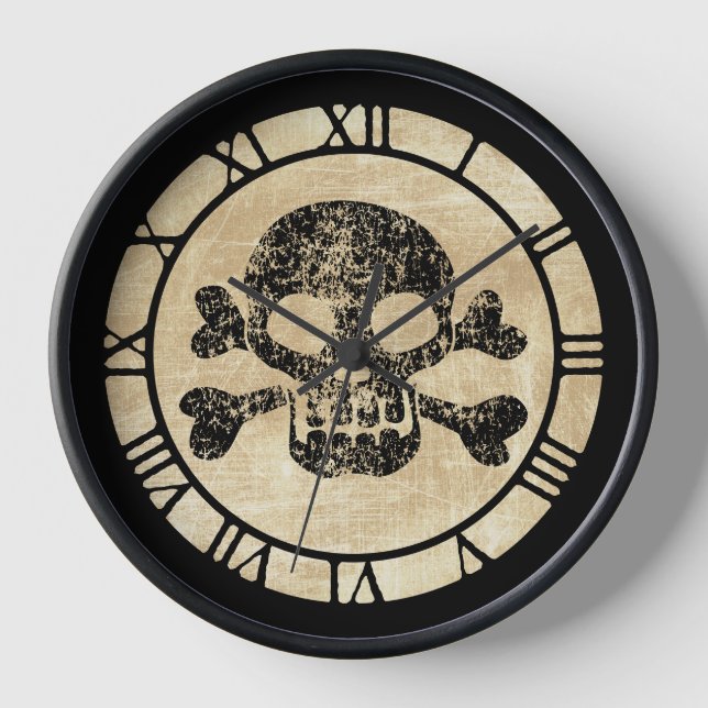 Reloj Calavera Y Hueso (Anverso)