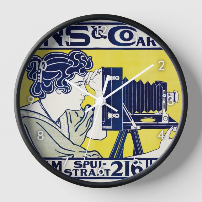 Reloj Cámara, fotógrafa, Van Caspel (Anverso)