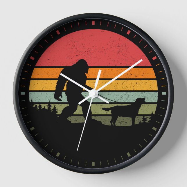 Reloj Caminando a pie grande Labrador recuperar la cosec (Anverso)