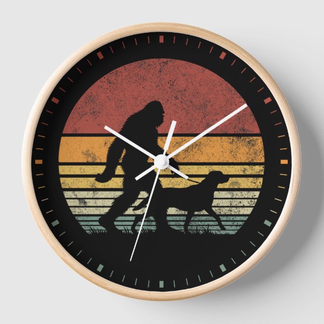 Reloj Caminando a pie grande Labrador recuperar la cosec (Anverso)