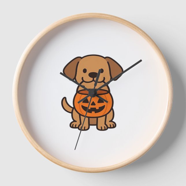 Reloj Camiseta clásica de truco de perro de dibujos anim (Anverso)