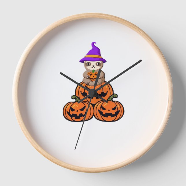 Reloj Camiseta Sloth Halloween Premium (Anverso)