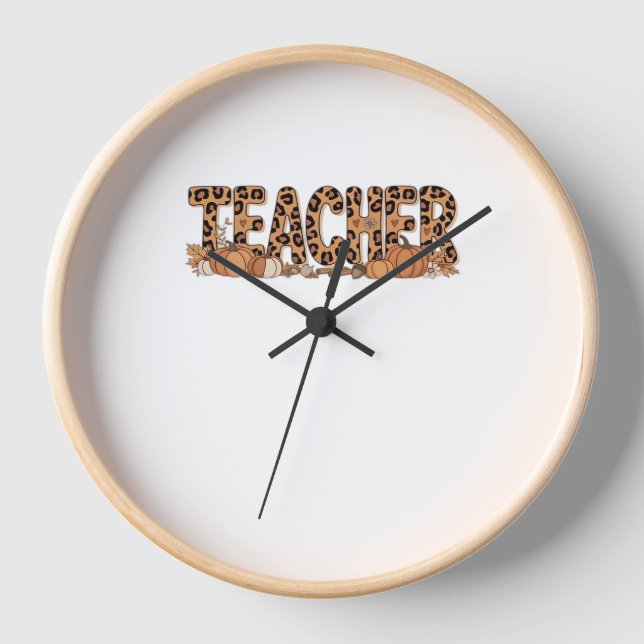 Reloj camiseta sobredimensionada del profesor (Anverso)