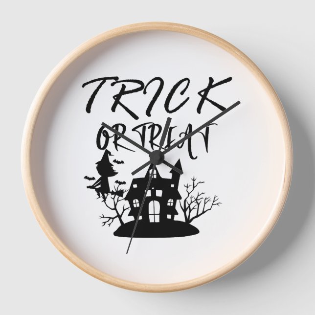 Reloj Camisetas de Halloween, fiesta de Halloween (Anverso)