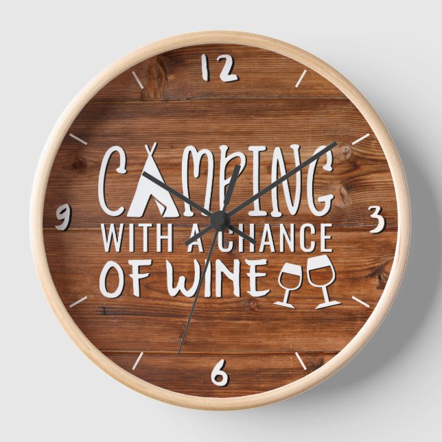 Reloj Campamento rústico con posibilidad de diversión de (Anverso)