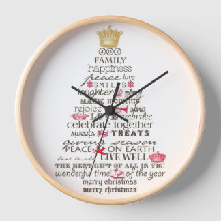 Reloj "Campanas de jingle" (Reloj de pared)