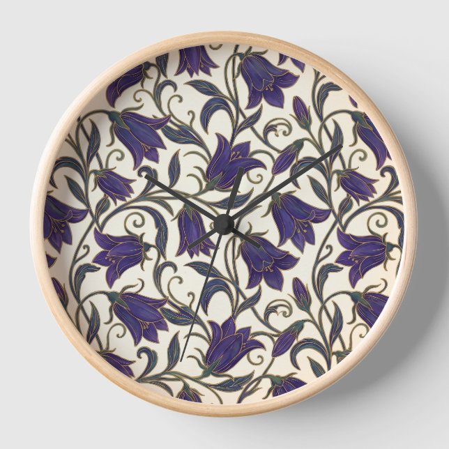 Reloj Campanilla de Flor Silvestre Patrón (Anverso)