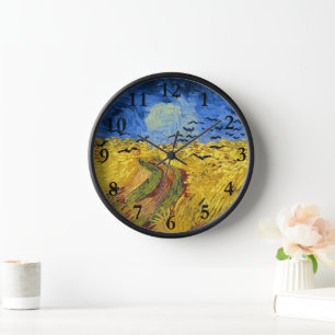 Reloj Campos de trigo de Van Gogh pintura impresionista