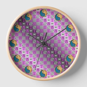 Reloj Cáncer y Gallo de Fuego