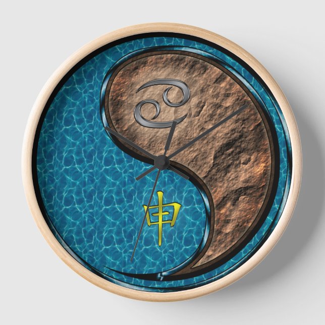 Reloj Cáncer y Mono de Tierra (Anverso)