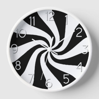 Reloj Candy Peppermint Swirl Negro y Blanco