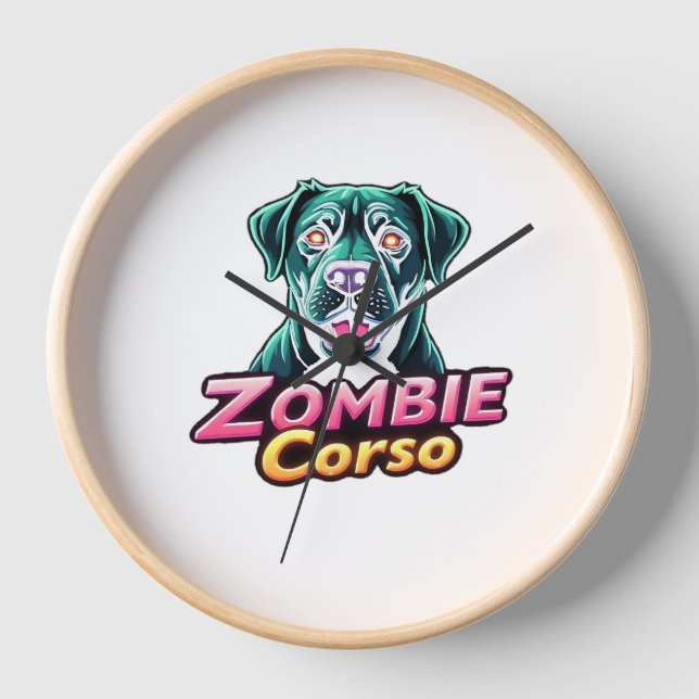 Reloj Cane Corso Italiano Mastiff Zombie Dog Halloween E (Anverso)
