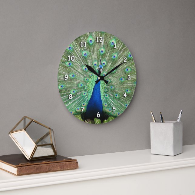 Reloj - Caperos de cola de pavo real (Oficina)